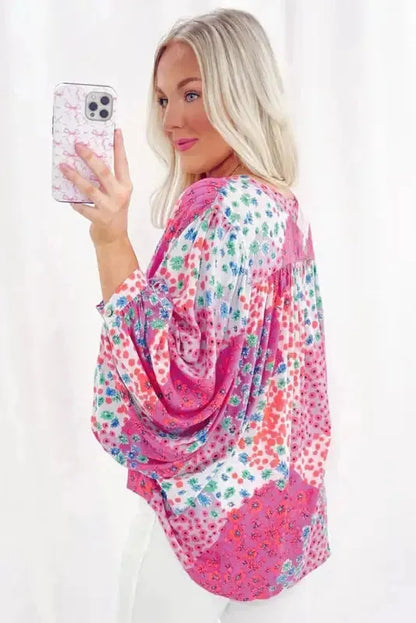 Floral Fantasy Oversized Shirt
