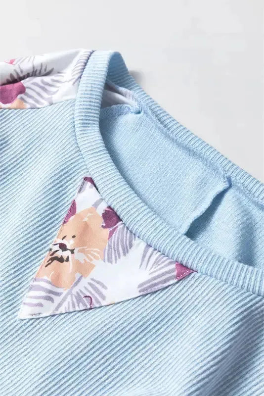 Μπλούζα με λουλουδάτα fresco artisan