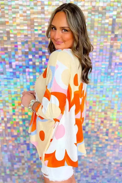 Floral Hug Ribbed Tunic