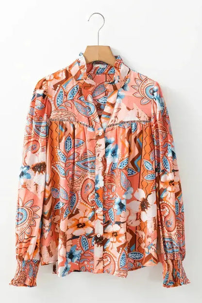 Floral Sunset Loose Fit Shirt