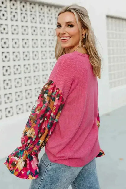 Garden Glam Ribbed Top