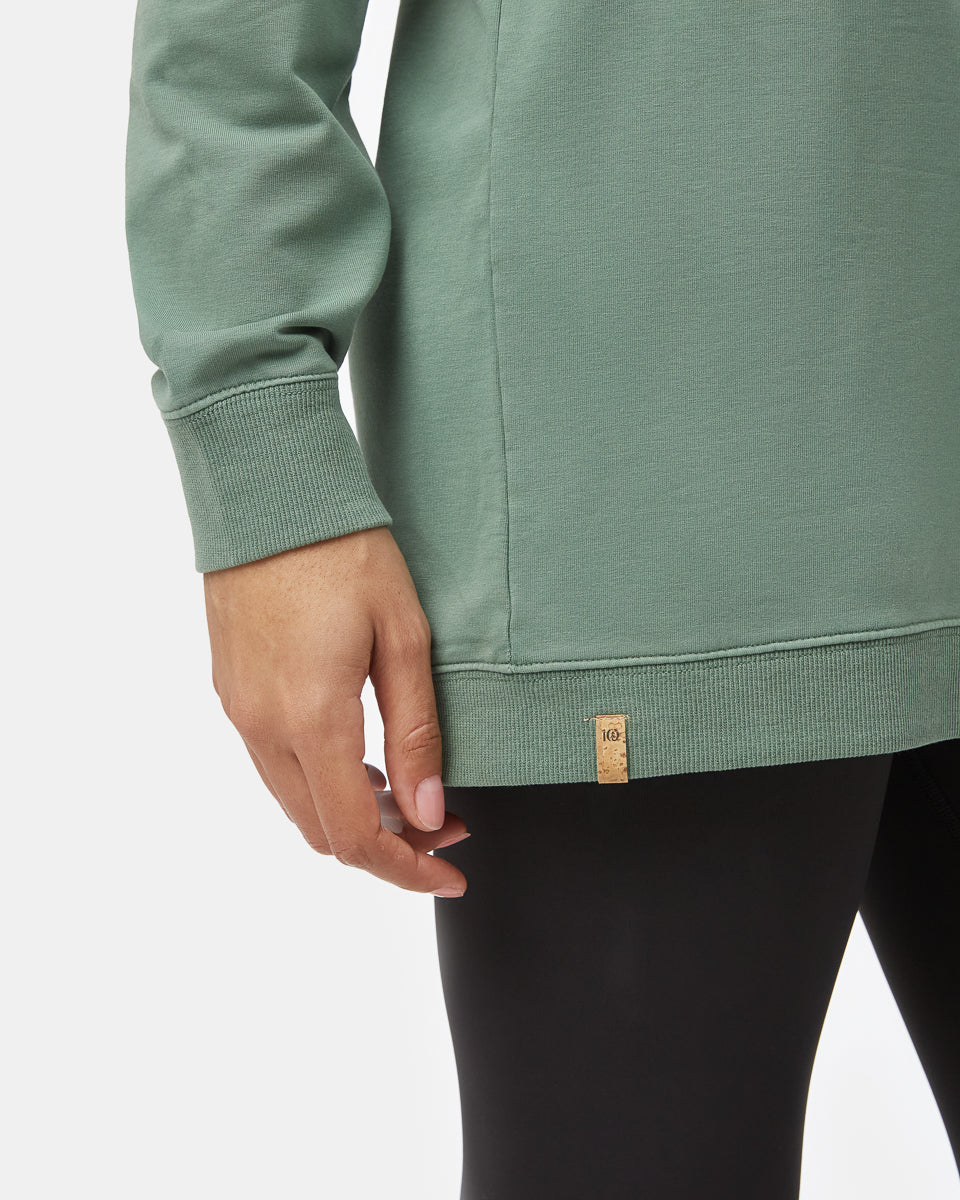 Φόρεμα με κουκούλα και φαρδιά γραμμή, oversized, French Terry