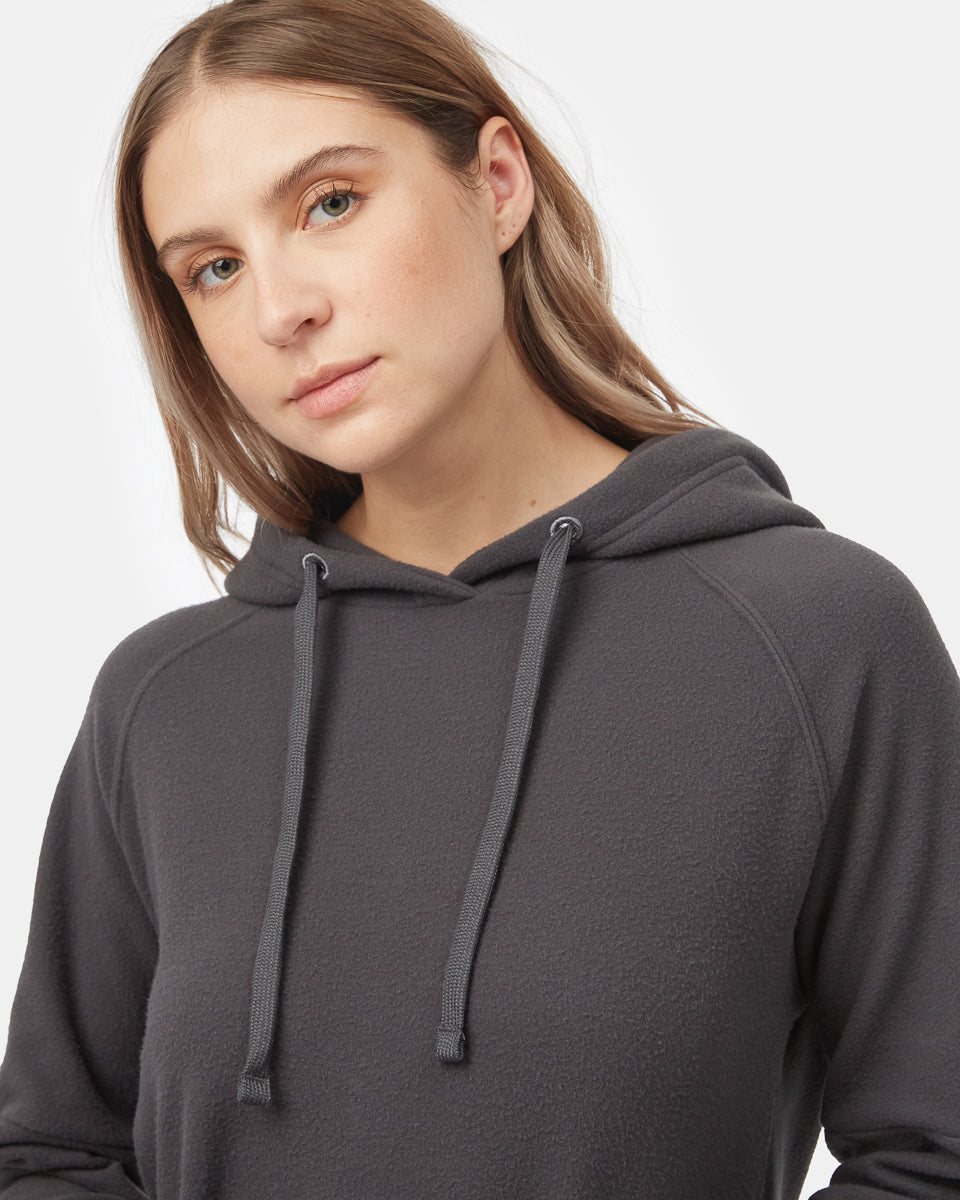Πολυτελές oversized φόρεμα με κουκούλα