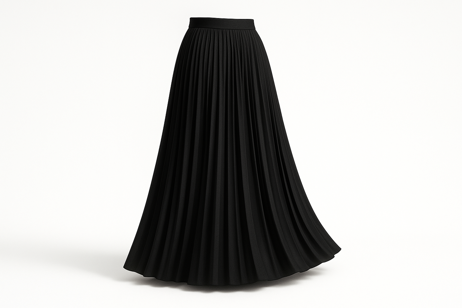 Halo Pleated Maxi Skirt