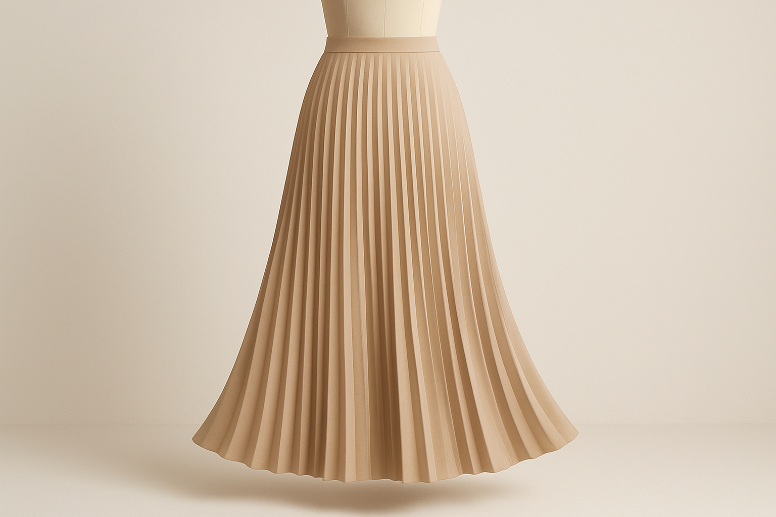 Halo Pleated Maxi Skirt