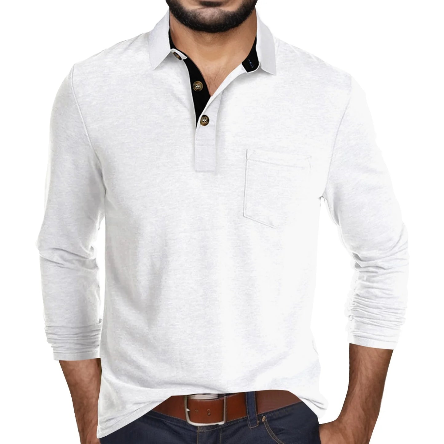 Sleeve Henley Shirt