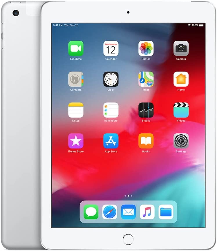 iPad 2018 (6ης γενιάς, 9,7") 32GB Ασημί (Κινητή τηλεφωνία + Wifi)