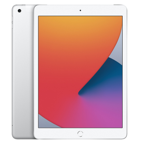 iPad 2020 (8ης γενιάς, 10,2") 128GB Ασημί (Κινητή τηλεφωνία + Wifi)