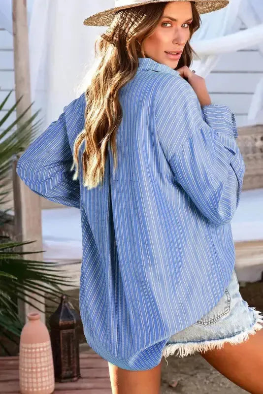 Indigo Streak Relax Shirt