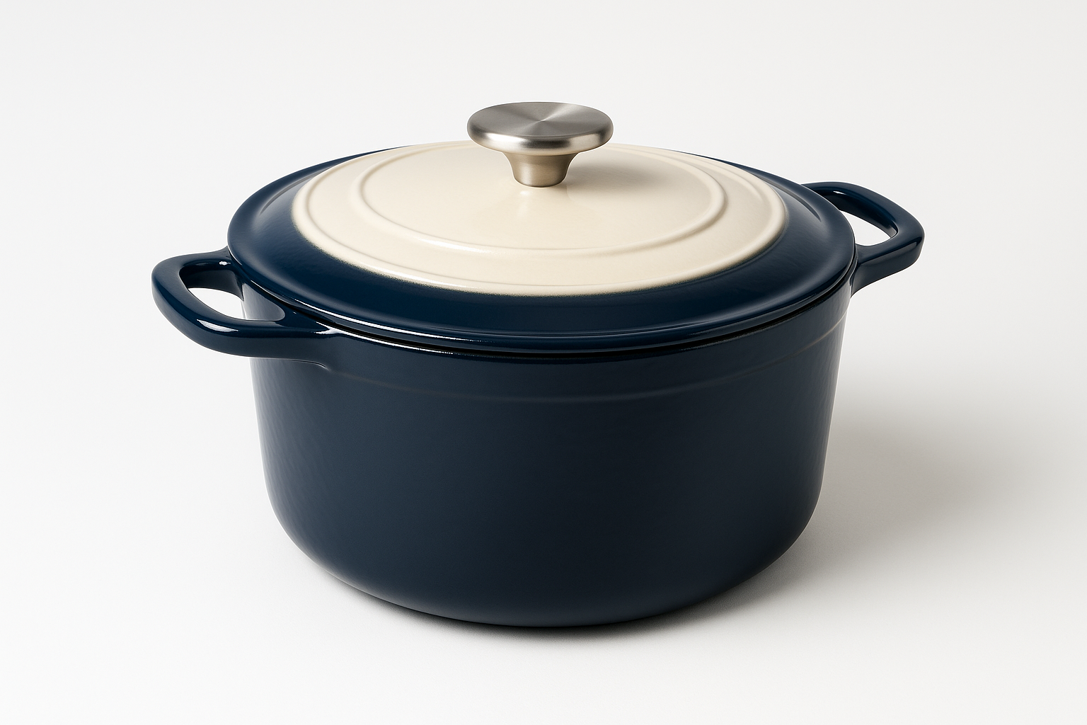 Kitchen essential engineered for daily performance and easy care. Built for durability, safety, and clean design.

Material: Cast iron with enamel coating
Care: Hand wash; dry promptly
Best for: Braising, stews, baking bread
Superior heat retention
Tight‑fitting lid
Chip‑resistant enamel

Quality checks include food‑safe finishes, secure fasteners, and stress‑tested components. Choose size for capacity: Small for 1–2 servings, Medium for family meals, Large for batch prep.