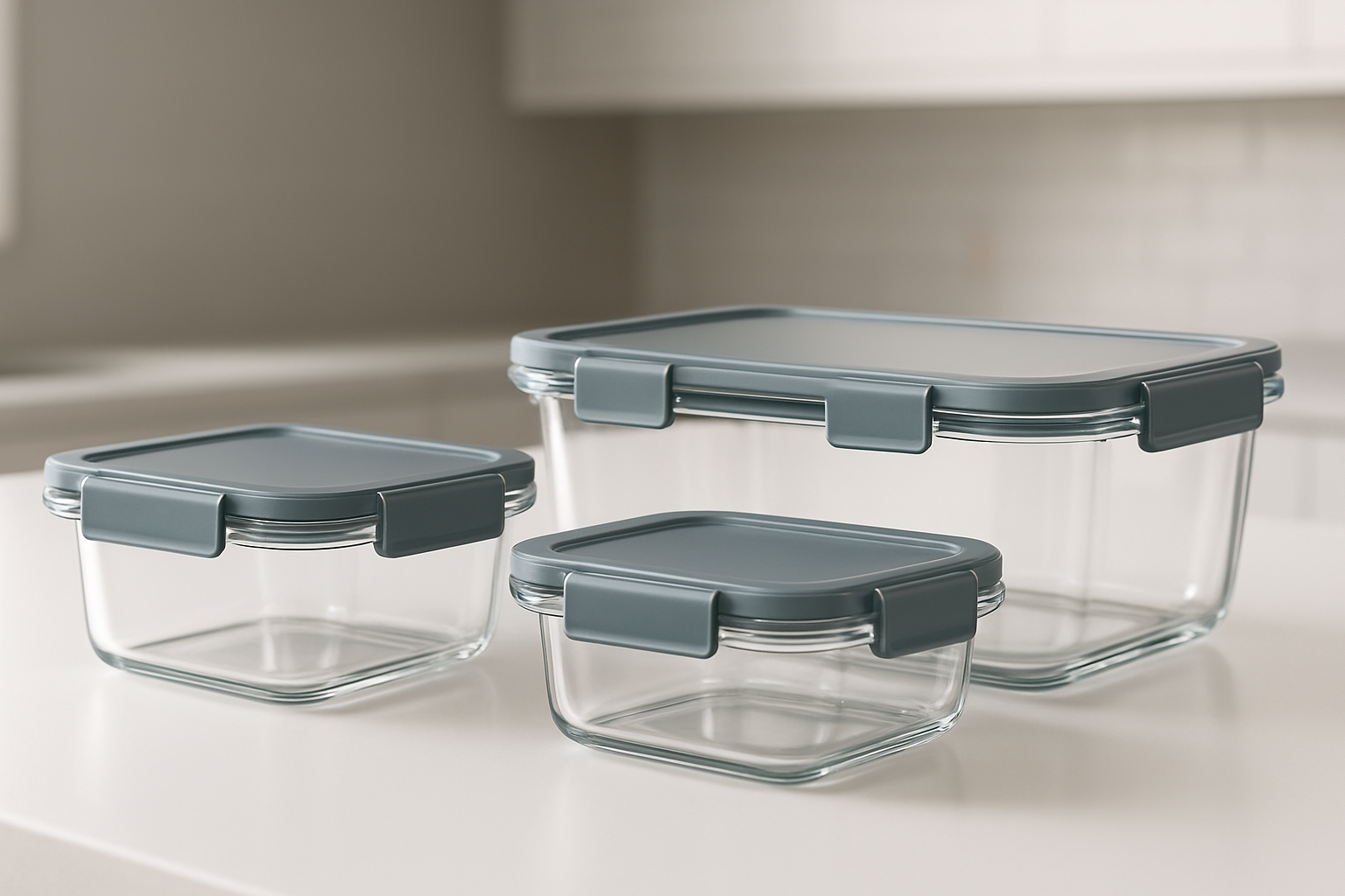 Kitchen essential engineered for daily performance and easy care. Built for durability, safety, and clean design.

Material: Glass with silicone gasket lids
Care: Dishwasher safe; do not heat lids
Best for: Meal prep, leftovers
Borosilicate glass
Snap‑lock lids, leakproof
Oven/microwave safe (without lid)

Quality checks include food‑safe finishes, secure fasteners, and stress‑tested components. Choose size for capacity: Small for 1–2 servings, Medium for family meals, Large for batch prep.