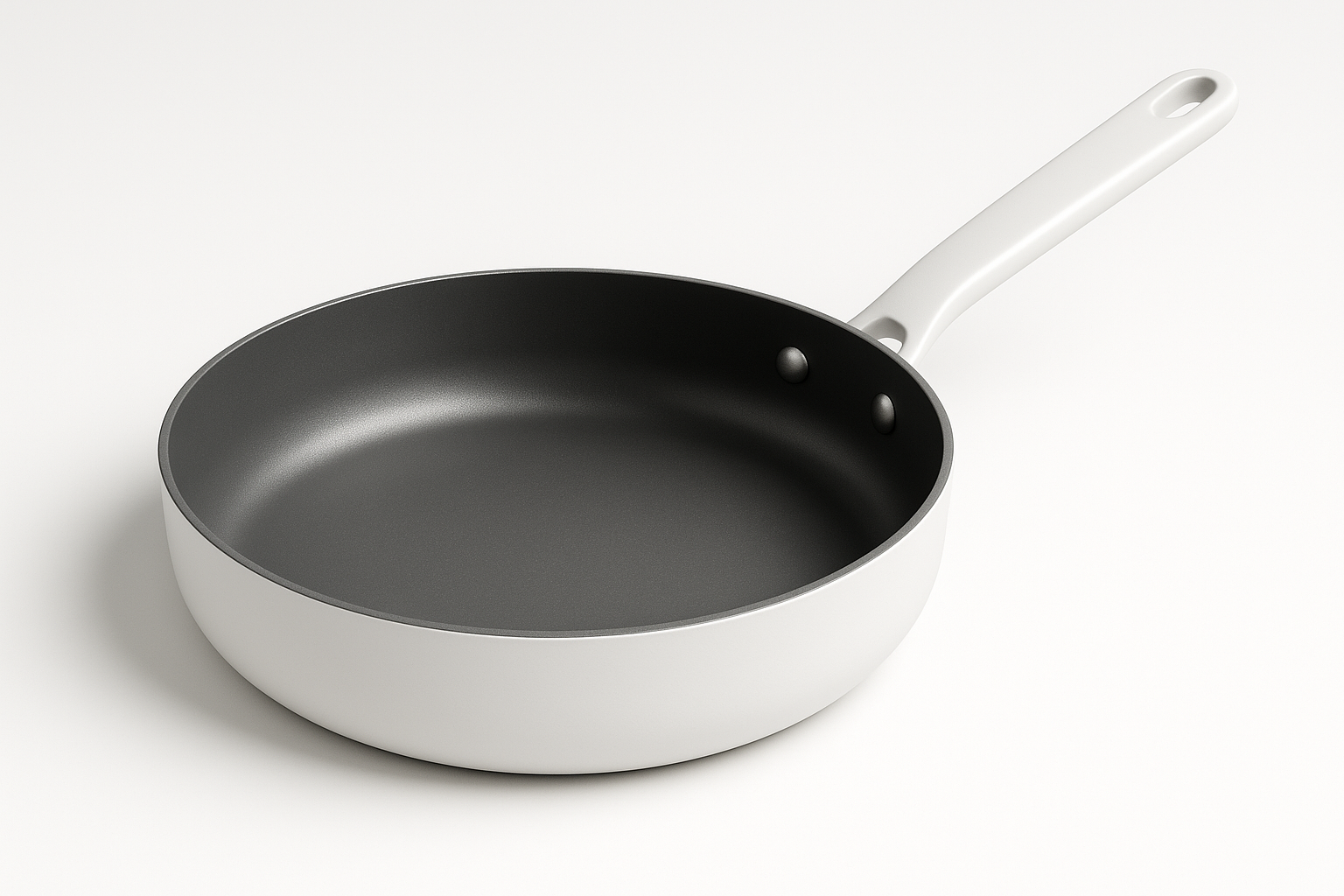 Kitchen essential engineered for daily performance and easy care. Built for durability, safety, and clean design.

Material: Hard‑anodized aluminum
Care: Hand wash; avoid metal utensils
Best for: Eggs, searing, sautéing
PFOA‑free 3‑layer nonstick
Oven safe to 200°C
Riveted stay‑cool handle

White colour