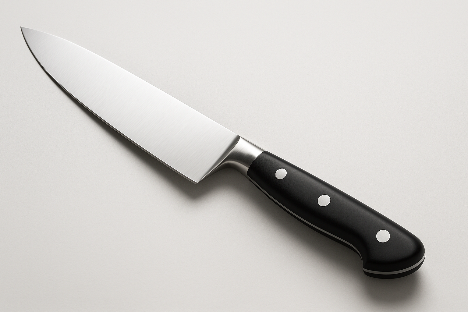 Kitchen essential engineered for daily performance and easy care. Built for durability, safety, and clean design.

Material: High‑carbon stainless steel
Care: Hand wash; hone regularly
Best for: Chop, slice, mince
Full‑tang blade
Precision 15° edge
Ergonomic triple‑riveted handle

Quality checks include food‑safe finishes, secure fasteners, and stress‑tested components. Choose size for capacity: Small for 1–2 servings, Medium for family meals, Large for batch prep.