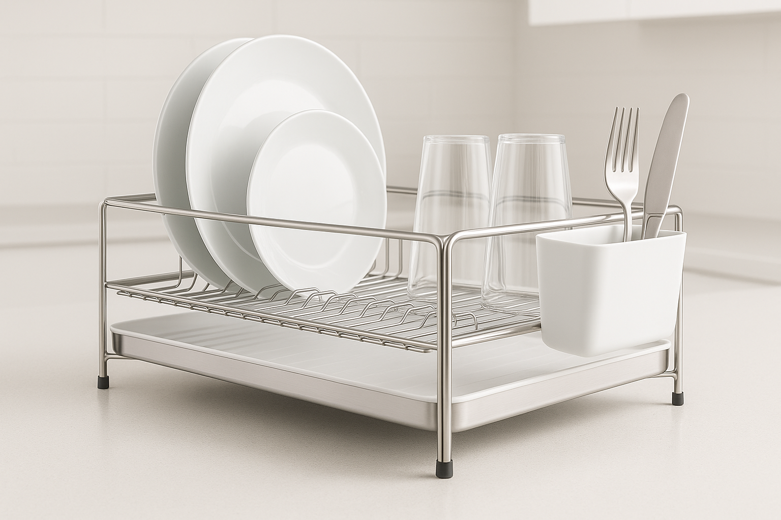 Kitchen essential engineered for daily performance and easy care. Built for durability, safety, and clean design.

Material: Stainless steel frame, PP tray
Care: Wipe dry; avoid standing water
Best for: Countertop drying
Extendable tray
Removable cutlery caddy
Anti‑rust finish

Quality checks include food‑safe finishes, secure fasteners, and stress‑tested components. Choose size for capacity: Small for 1–2 servings, Medium for family meals, Large for batch prep.