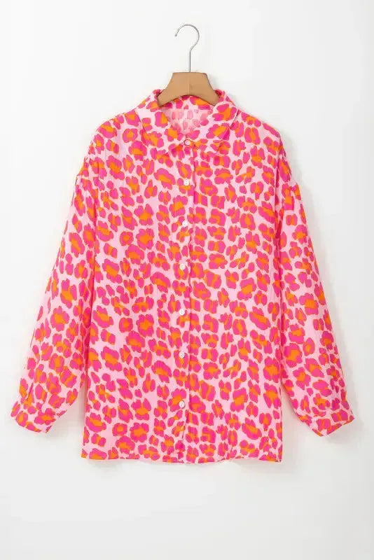 Μπλούζα Leopard Bloom με σχέδιο "Overshirt"