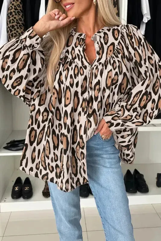 Leopard Luxe Oversized Shirt