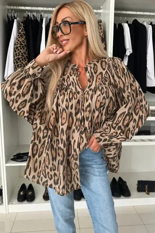Leopard Luxe Oversized Shirt