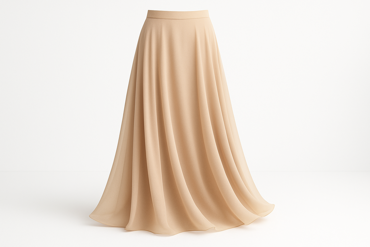 LunaFlow Chiffon Maxi Skirt