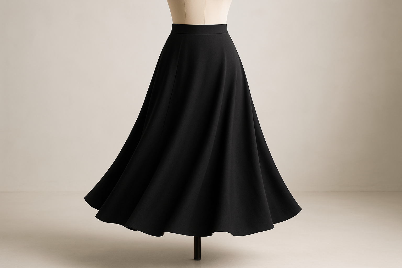 Woven Blend Flowy Day Skirt - Women's Midi Skirt