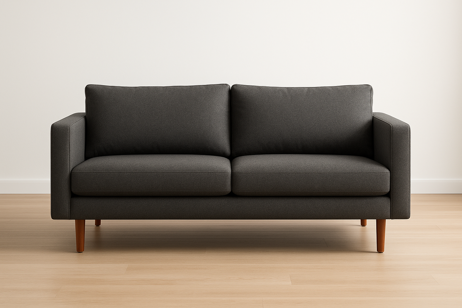 Modern furniture built for daily use. Balanced proportions, durable materials, and easy maintenance for a clean home setup.

Materials: Kiln‑dried hardwood frame, polyester‑linen upholstery
Care: Vacuum weekly; spot clean with mild soap
Ideal use: Living rooms, family spaces
High‑resilience foam cushions
No‑sag webbing suspension
Removable, stain‑resistant covers
Charcoal grey colour