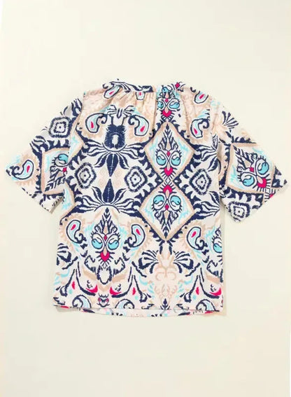Modern Muse Notched Blouse