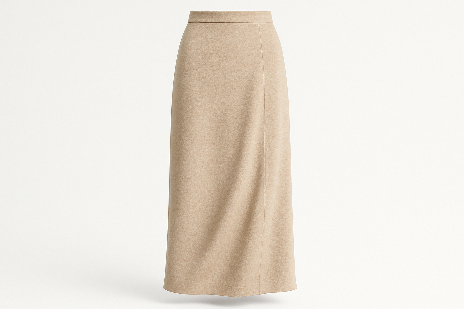 Coastline Linen‑Blend Midi Skirt