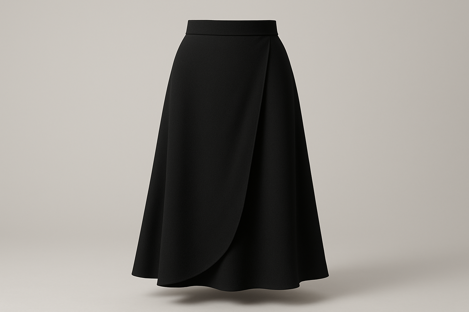 Nimbus Crepe Wrap Skirt