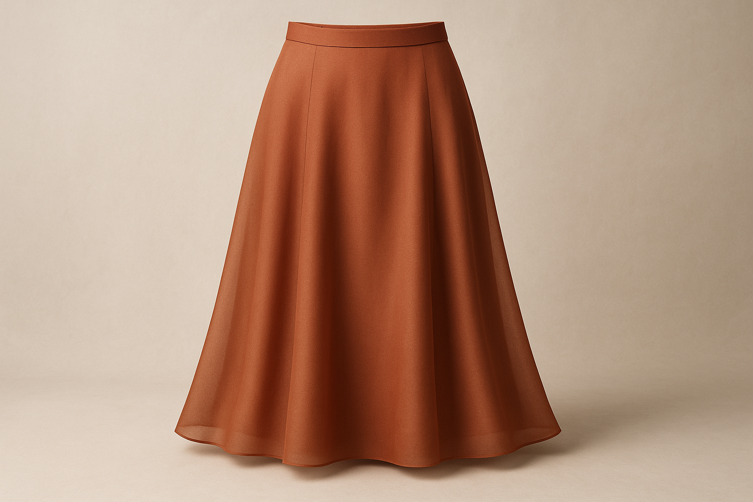 Opaline Organza Overlay Skirt - Women's Flowing Silhouette