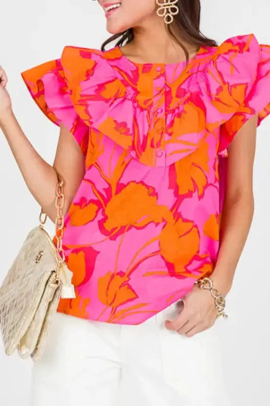 Petal Play Flutter Blouse
