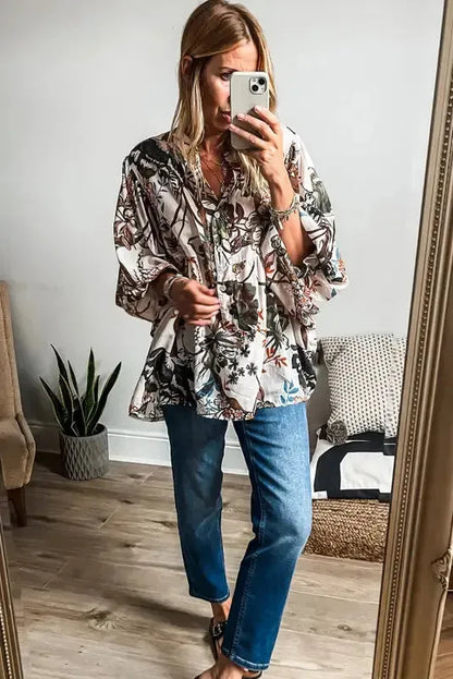 Petal Puff Casual Shirt