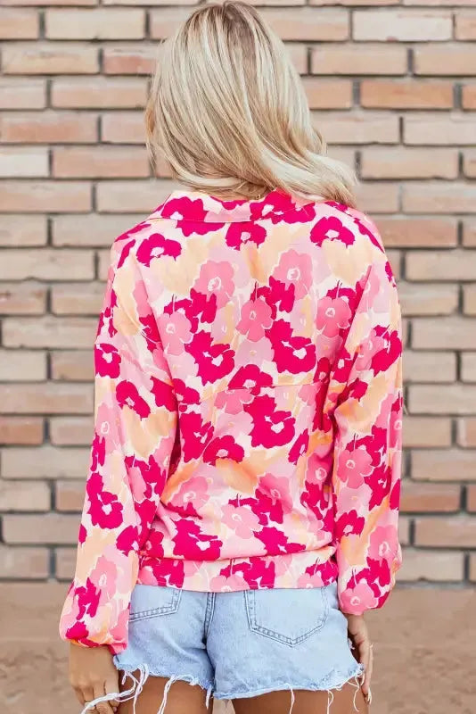 Pink Blooming Floral Shirt