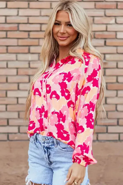 Pink Blooming Floral Shirt