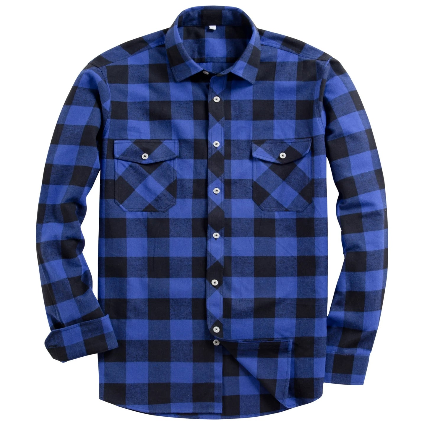 Alimens & Gentle Men's Red Plaid Flannel Shirt