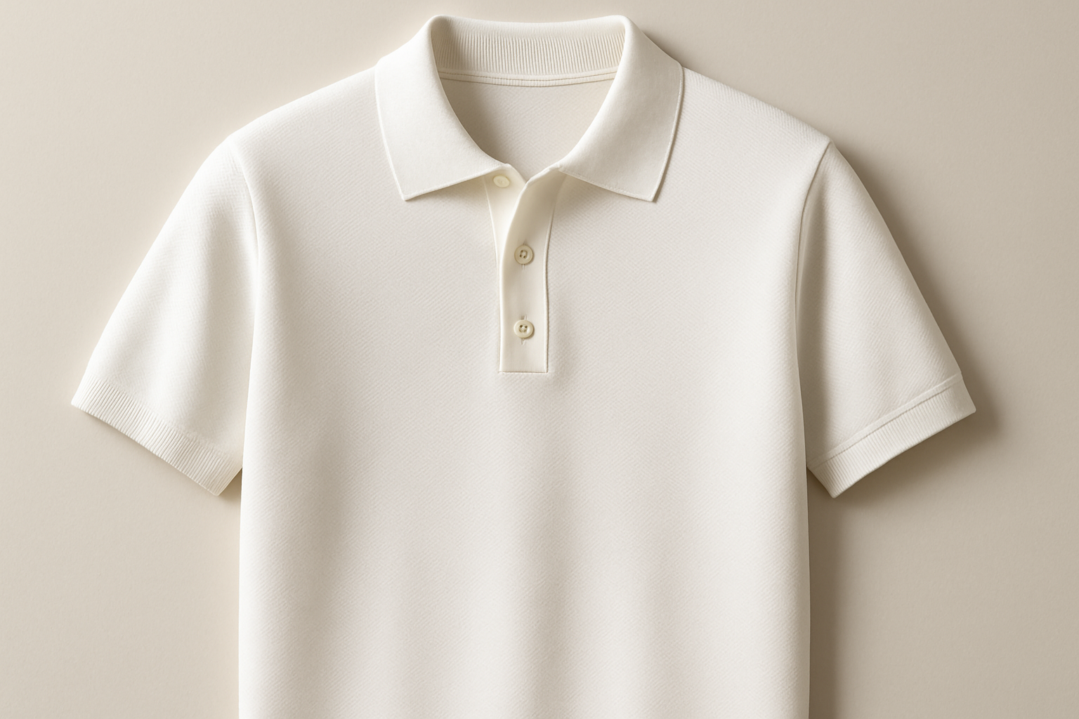 Polo‑Collar Knit Shirt