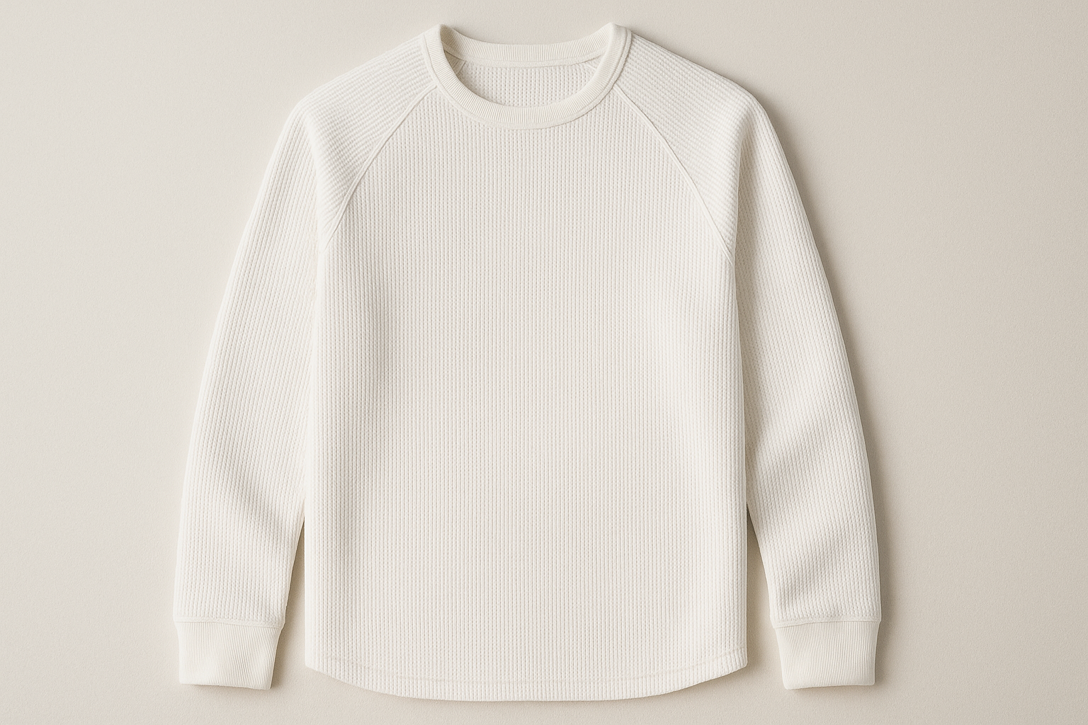 Men's Waffle-Knit Relaxed Fit Shirt - Black, Comfort Stretch