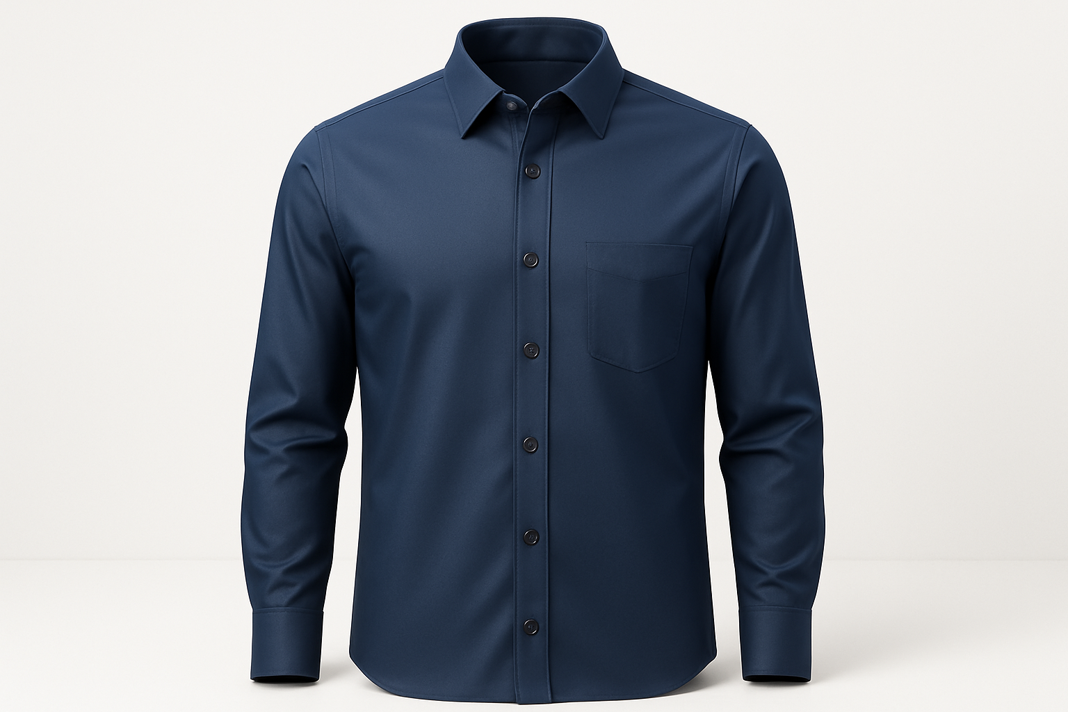 Men's Waffle-Knit Relaxed Fit Shirt - Black, Comfort Stretch