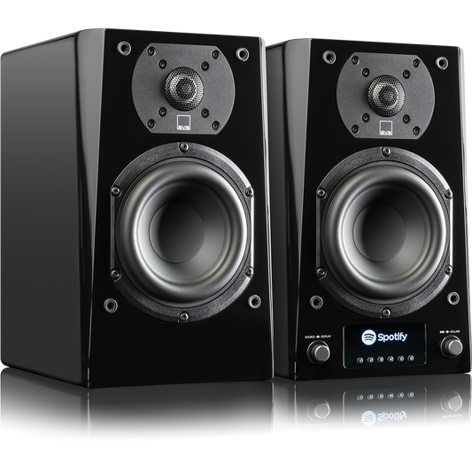Prime Wireless Pro Powered Speaker Pair - Piano Gloss Black - Outlet