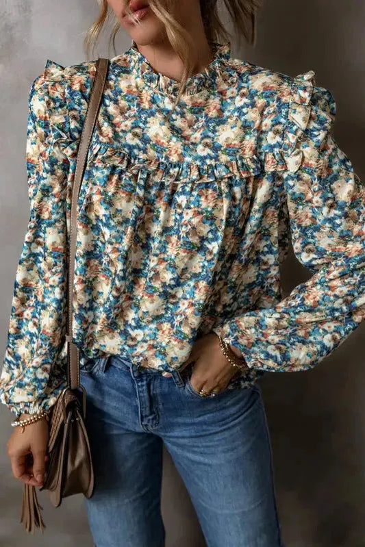 Puff Sleeve Petals Blouse