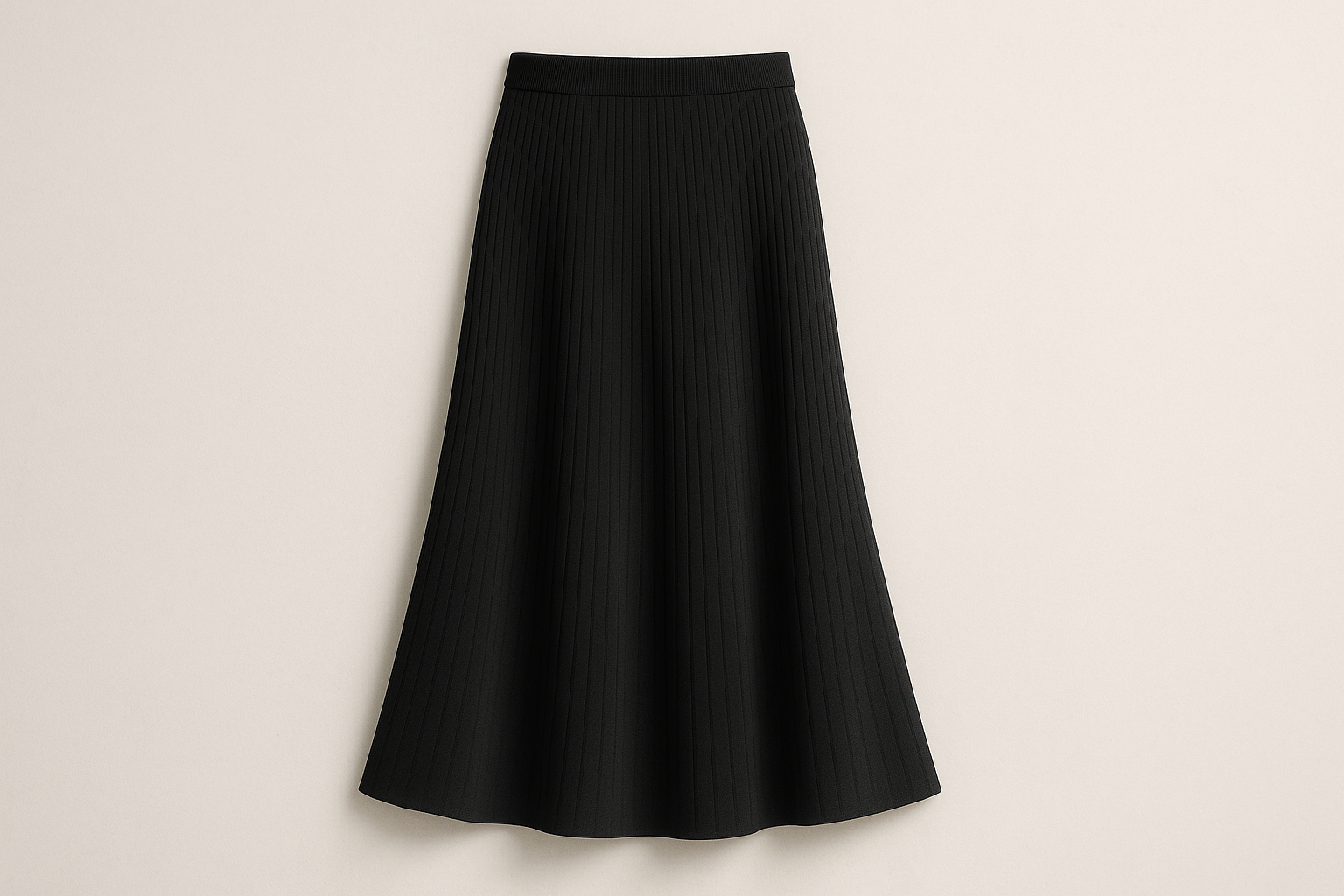 SculptStretch Ribbed Knit Skirt