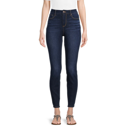 Time and Tru Women's High Rise Skinny Jeans