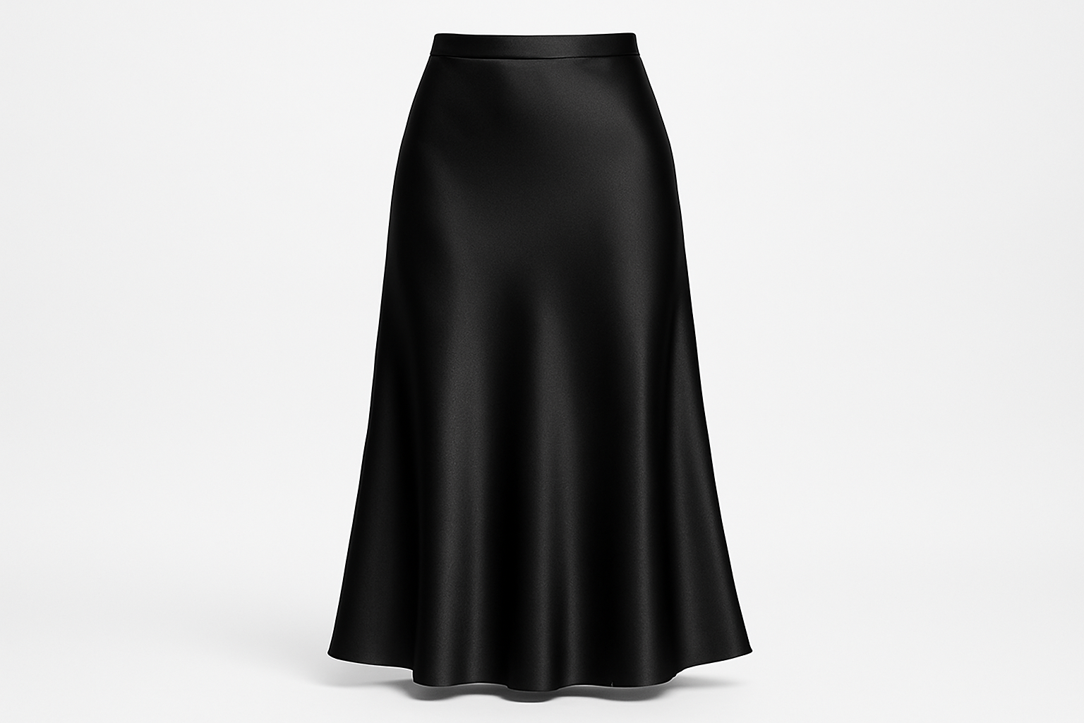 Solene Satin Bias Skirt