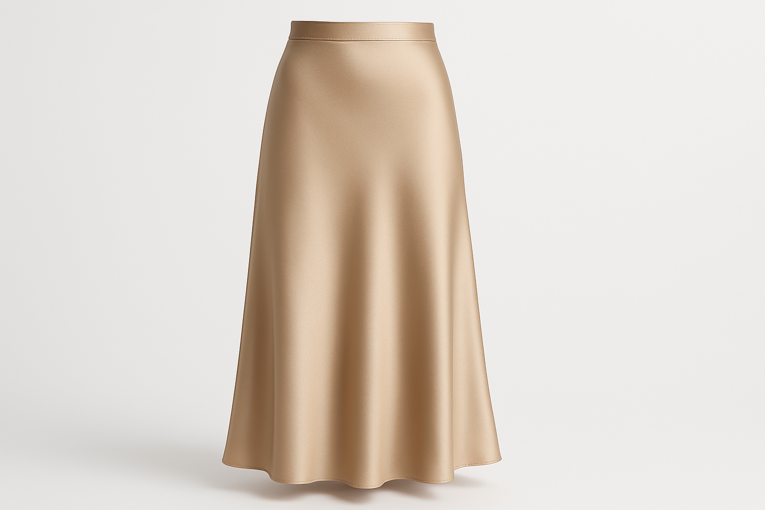 Solene Satin Bias Skirt