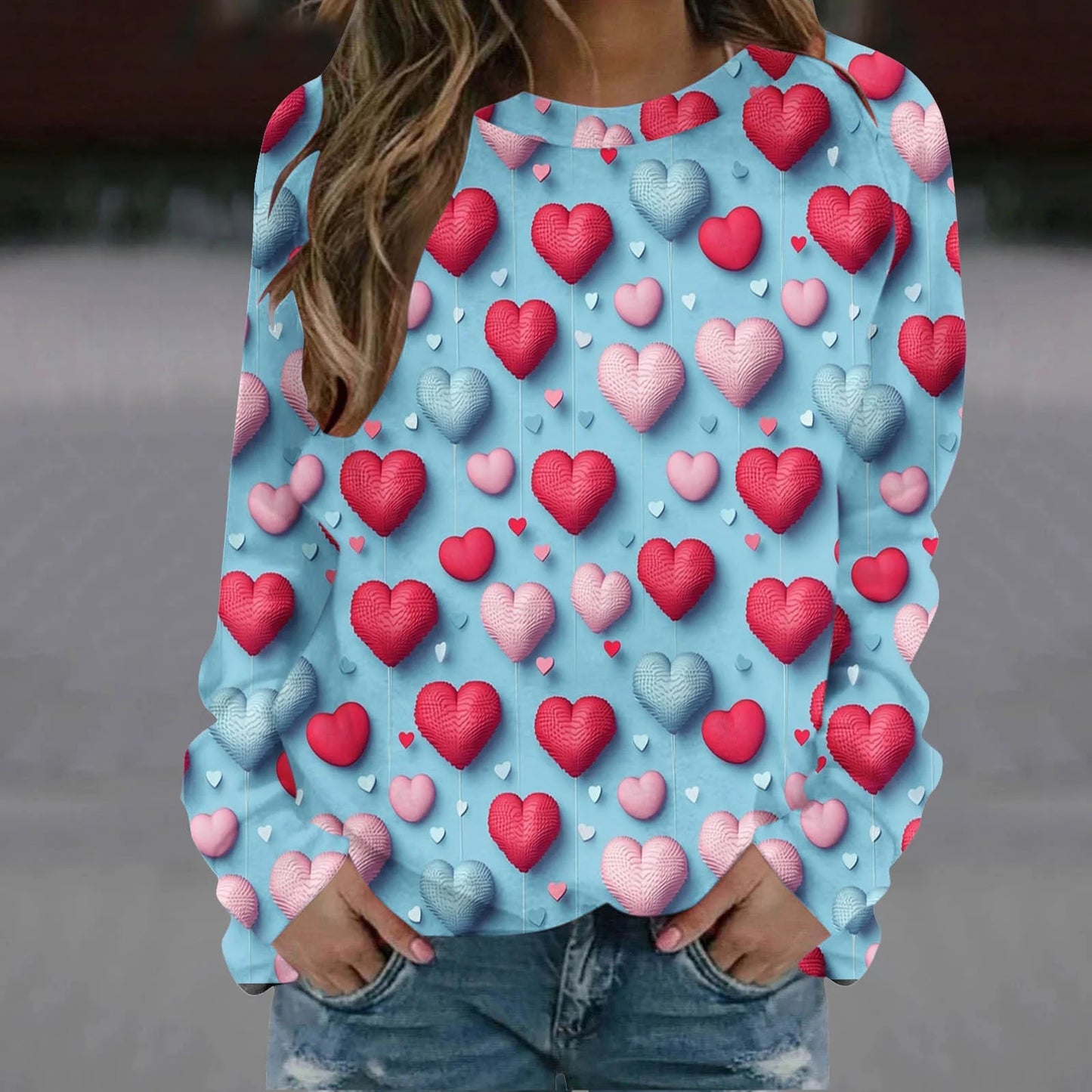 Titcea Women's Valentine's Heart Sweater