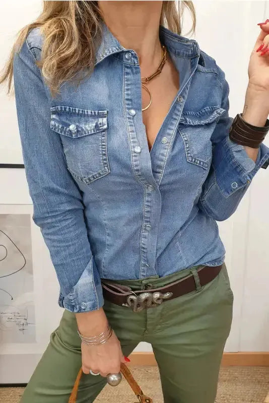 Twilight Tailored Denim Shirt
