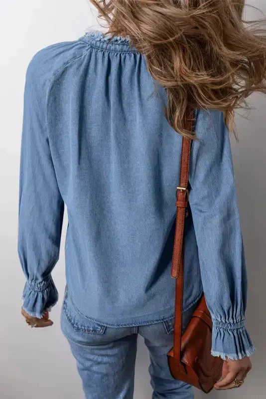 Urban Fringe Denim Shirt