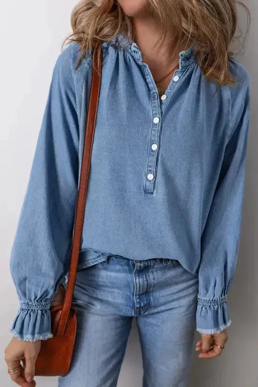 Urban Fringe Denim Shirt
