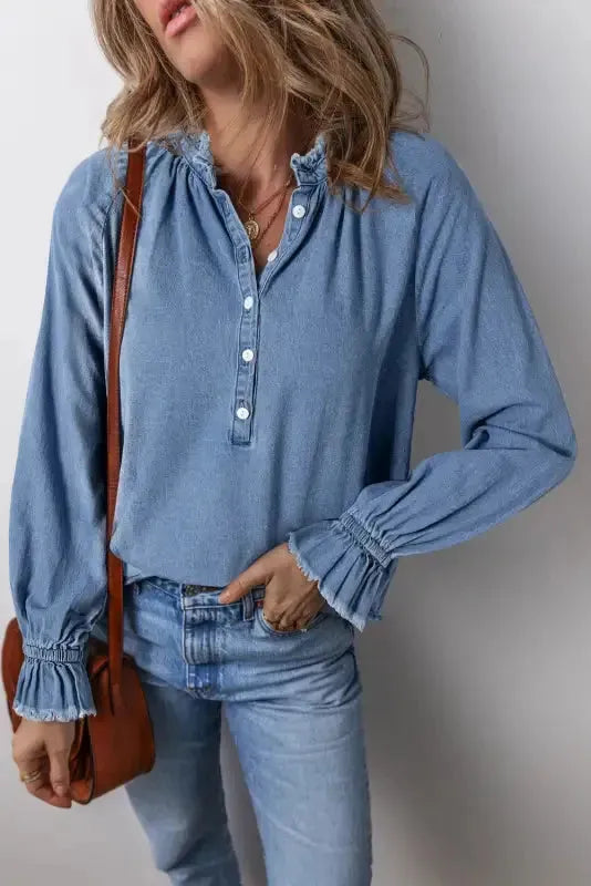 Urban Fringe Denim Shirt