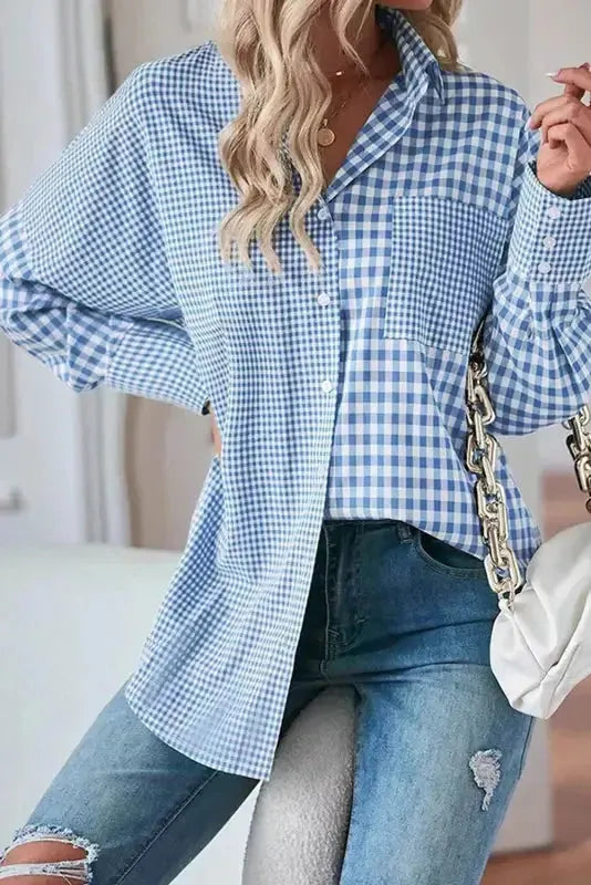 Urban Plaid Stripe Shirt