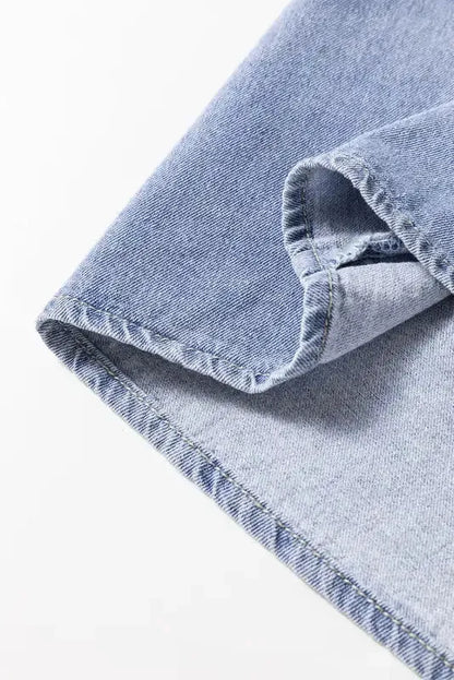Urban Ruffle Denim Shirt