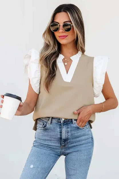 Urban Vibe Knit Top - Ruffled Textured